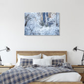 ブリダルヴェールの下の木々の新しい雪 キャンバスプリント (インサイチュ (寝室))