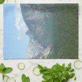 ブリダルヴェール滝とハーフドームatヨセミテ キッチンタオル (折り畳み)