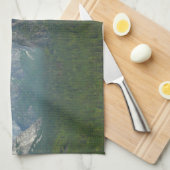 ブリダルヴェール滝とハーフドームatヨセミテ キッチンタオル (四つ折り)