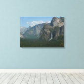 ブリダルヴェール滝とハーフドームatヨセミテ キャンバスプリント (インサイチュ (ウッドフロア))