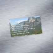 ブリダルヴェール滝とハーフドームatヨセミテ マグネット名刺 (インサイチュ)