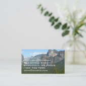 ブリダルヴェール滝とハーフドームatヨセミテ 名刺 (スタンド正面)