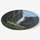 ブリダルヴェール滝ズアットヨセミテ国立公園 ペーパープレート (アングル)