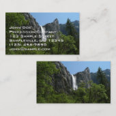 ブリダルヴェール滝ズアットヨセミテ国立公園 名刺 (正面/裏面)