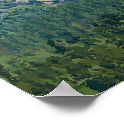 ブリダルヴェール秋ヨセミテ国立公園 ポスター (角)