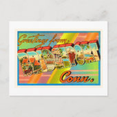 ブリヂポートコネチカットCTヴィンテージトラベル土産 ポストカード (正面)