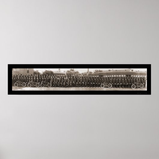 ブリヂポート、CT警察写真1914 ポスター (正面)