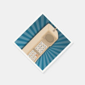 ブリッおもしろいク携帯電話 スタンダードカクテルナプキン (角)