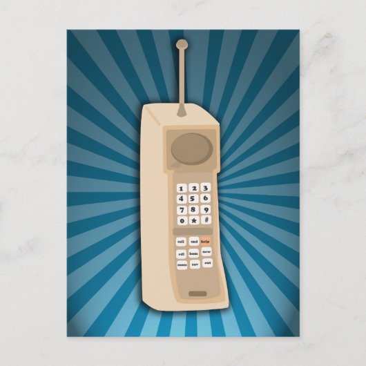 ブリッおもしろいク携帯電話 ポストカード (正面)