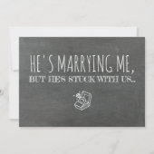 ブリッおもしろいドメイド/メイド・オブ・オーナー(花嫁付き添い人)提案 招待状 (正面)