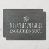 ブリッおもしろいドメイド/メイド・オブ・オーナー（花嫁付き添い人）提案 招待状 (正面/裏面)