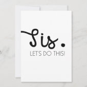 ブリッおもしろいドメイド/メイド・オブ・オーナー（花嫁付き添い人）提案 招待状 (正面)