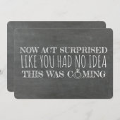 ブリッおもしろいドメイド/メイド・オブ・オーナー(花嫁付き添い人)提案 招待状 (正面/裏面)