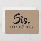 ブリッおもしろいドメイド/メイド・オブ・オーナー(花嫁付き添い人)提案 招待状 (正面)