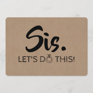 ブリッおもしろいドメイド/メイド・オブ・オーナー（花嫁付き添い人）提案 招待状