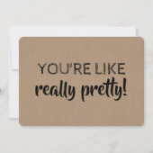 ブリッおもしろいドメイド/メイド・オブ・オーナー(花嫁付き添い人)提案 招待状 (正面)