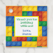 ブリッカラフルク建物ブロックバースデーパーティー フェイバータグ (正面)