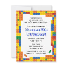 ブリッカラフルク建物ブロックバースデーパーティー