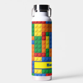 ブリッカラフルク建物ブロックパーソナライズされた ウォーターボトル