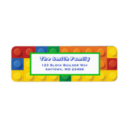 ブリッカラフルク建物ブロック差出人住所 ラベル