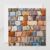 ブリッカラフルク素朴引っ越し祝いパーティーパーティー招待状 招待状 (裏面)