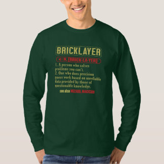 ブリッキーレンガ建築レンガ層 Tシャツ