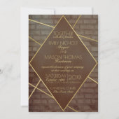 ブリックおよびブロンズ産業結婚産業 招待状 (正面)