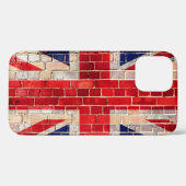 ブリックの壁に英国ユニオンジャック国旗Case-Mate iPhon Case-Mate iPhoneケース (裏面 (横))