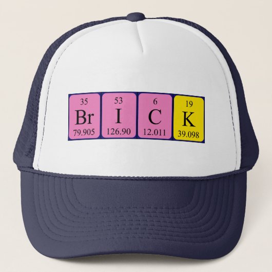 ブリックの定期的なテーブル名hat キャップ (正面)