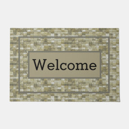 ブリックへようこそ ドアマット