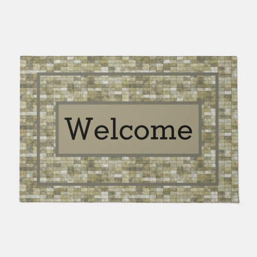 ブリックへようこそ ドアマット (正面)