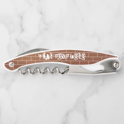 ブリックウォールウェイターのコルクカスタムネジ付き文字 ソムリエナイフ (裏面)