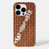 ブリックウォールカスタム文字iPhoneケース Case-Mate iPhoneケース (裏面)