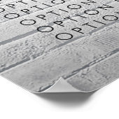 ブリックウォールサービス価格メニュカスタムー印刷 ポスター (角)