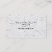 ブリックウォールシンプルプレインミニマルクリエイティブモダン 名刺 (裏面)