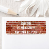 ブリックウォールパーソナライズされたグラフィティ再住所 シール (インサイチュ)