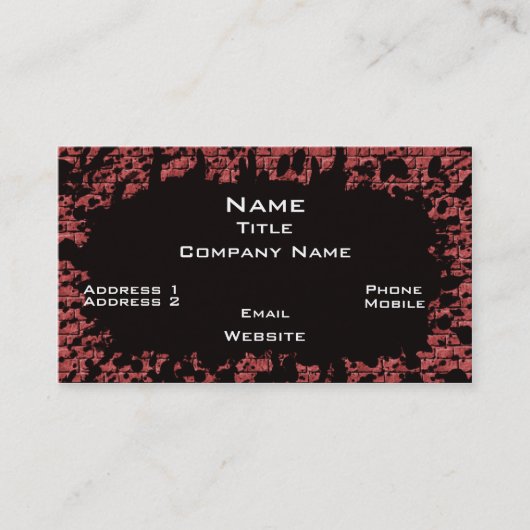 ブリックウォール名刺 名刺 (正面)