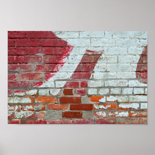 ブリックウォール広告詳細、カウンシルグローブ、KS ポスター (正面)