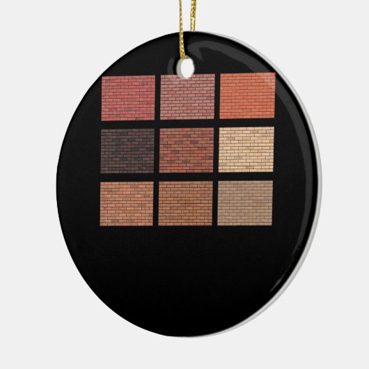 ブリックウォール建築石造建物メーソンブイ セラミックオーナメント (左)