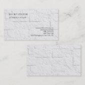 ブリックエレガントウォールプレーンプロフェッショナルミニマリスト 名刺 (正面/裏面)