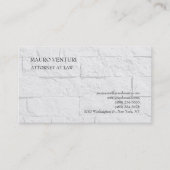 ブリックエレガントウォールプレーンプロフェッショナルミニマリスト 名刺 (正面)