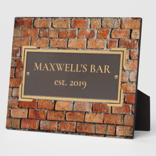 ブリックカスタムメモリアルプラークにブロンズを フォトプラーク (側面)