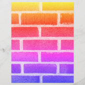 ブリックカラフルウォール写真スクラップブック紙 (正面)