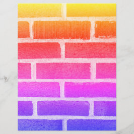 ブリックカラフルウォール写真スクラップブック紙