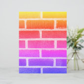 ブリックカラフルウォール写真スクラップブック紙 (スタンド正面)