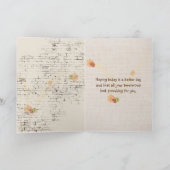 ブリックカードで近いうちにヒマワリの花束をゲット カード (内部)