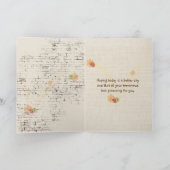 ブリックカードで近いうちにヒマワリの花束をゲット カード (内部)