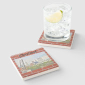 ブリッククリーブランド ストーンコースター (横)