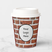 ブリックスタイル紙カップ 紙コップ (正面)