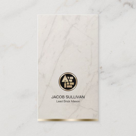 ブリックストーン石工建築 名刺 (正面)